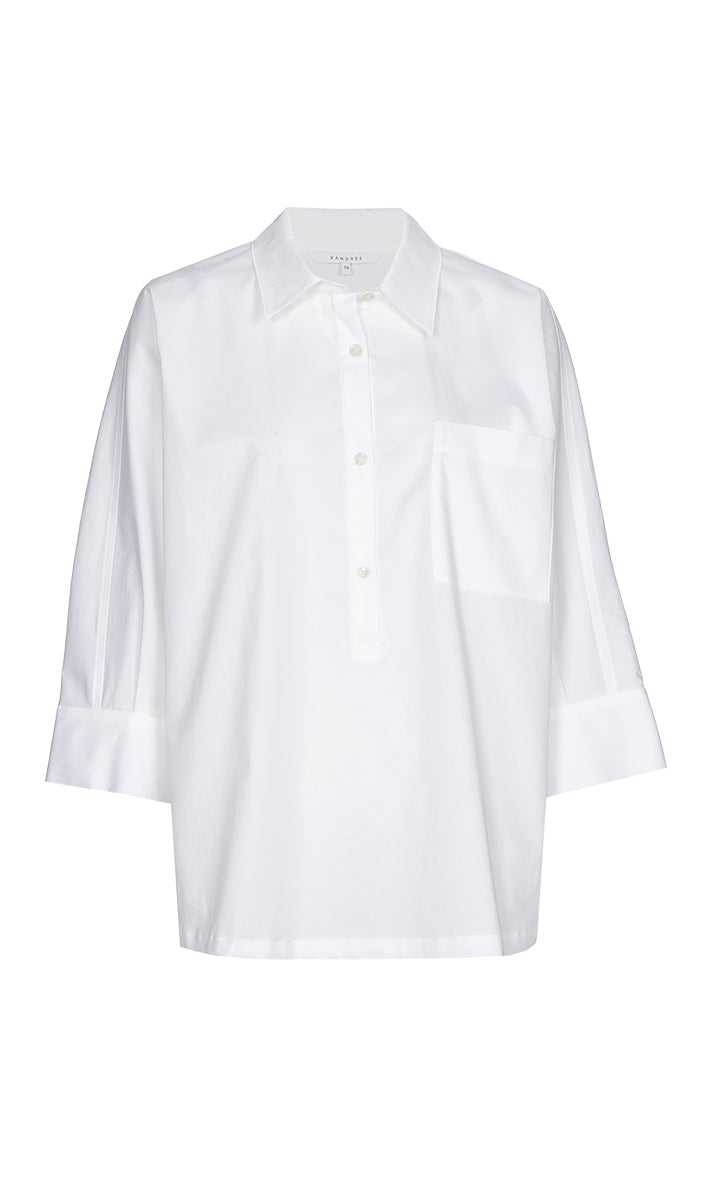 Blouses lange mouw wit Xandres