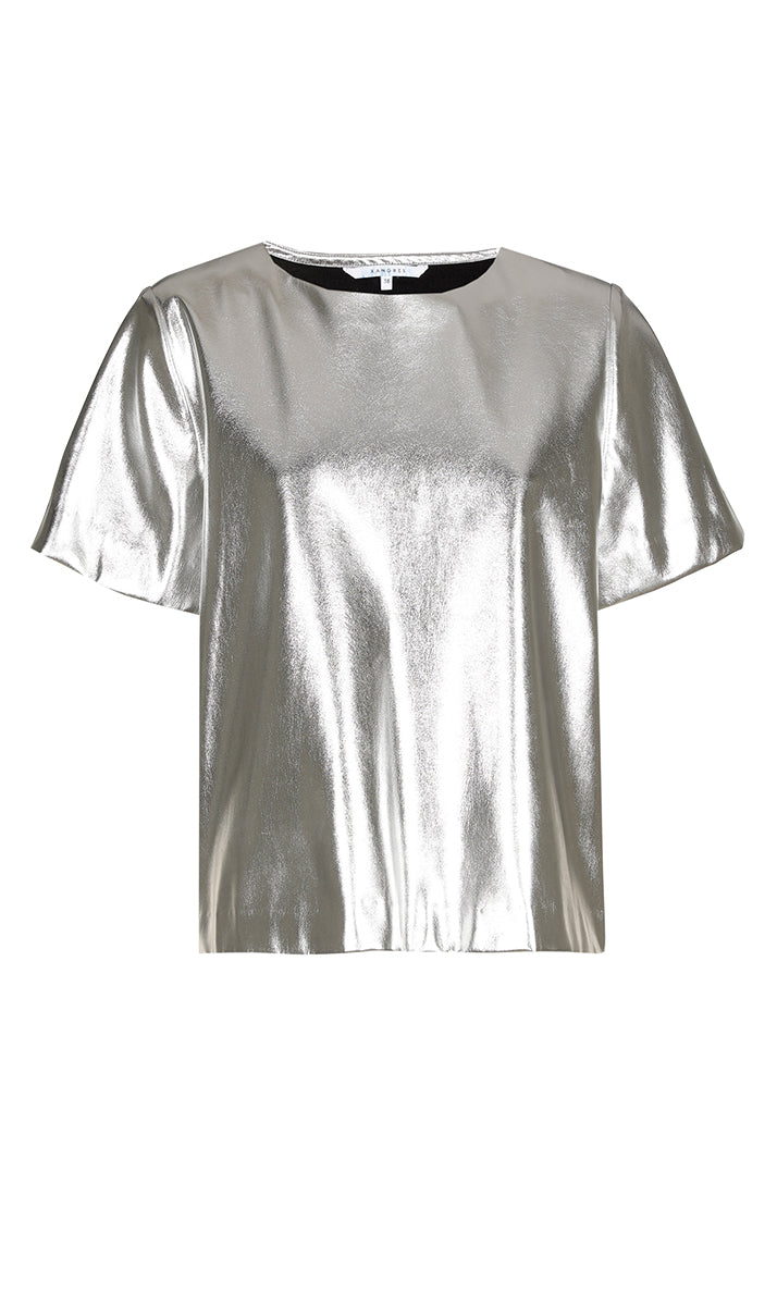 Blouses korte mouw zilver Xandres