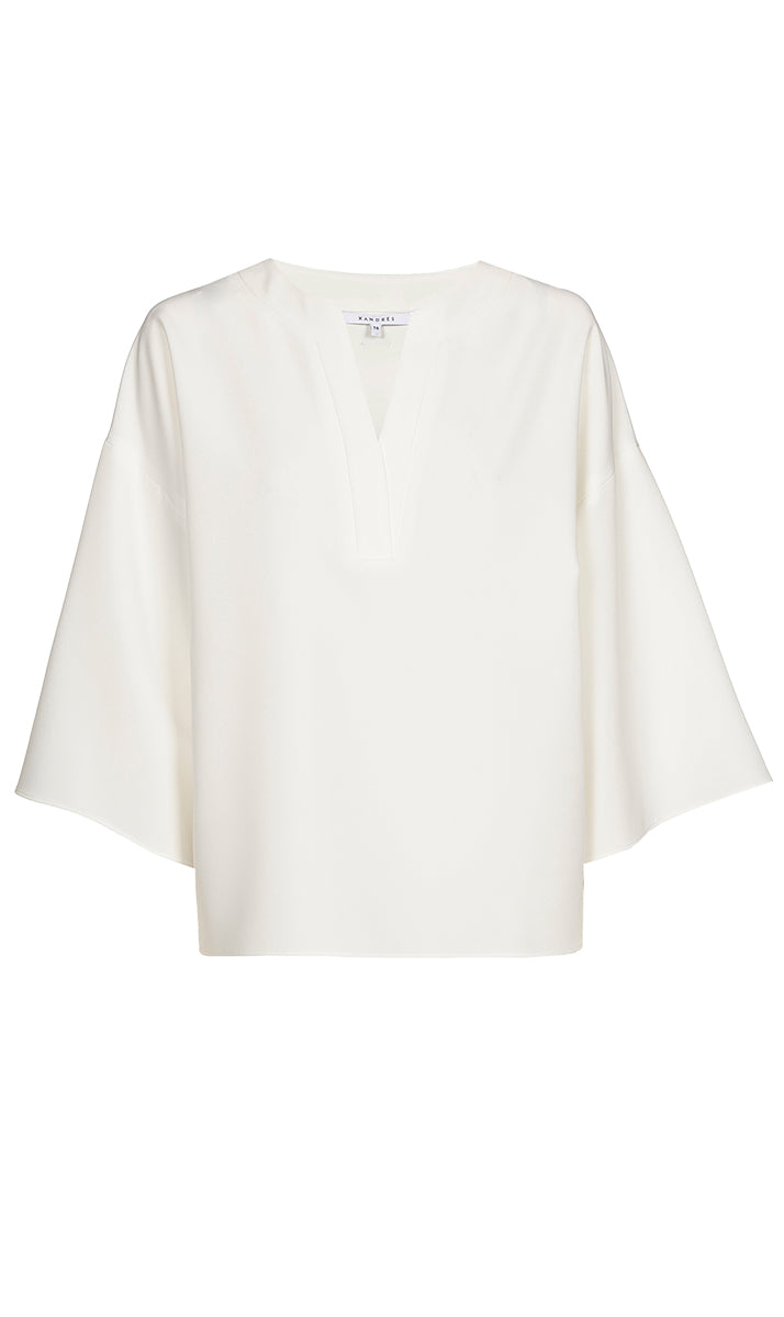 Blouses korte mouw wit Xandres