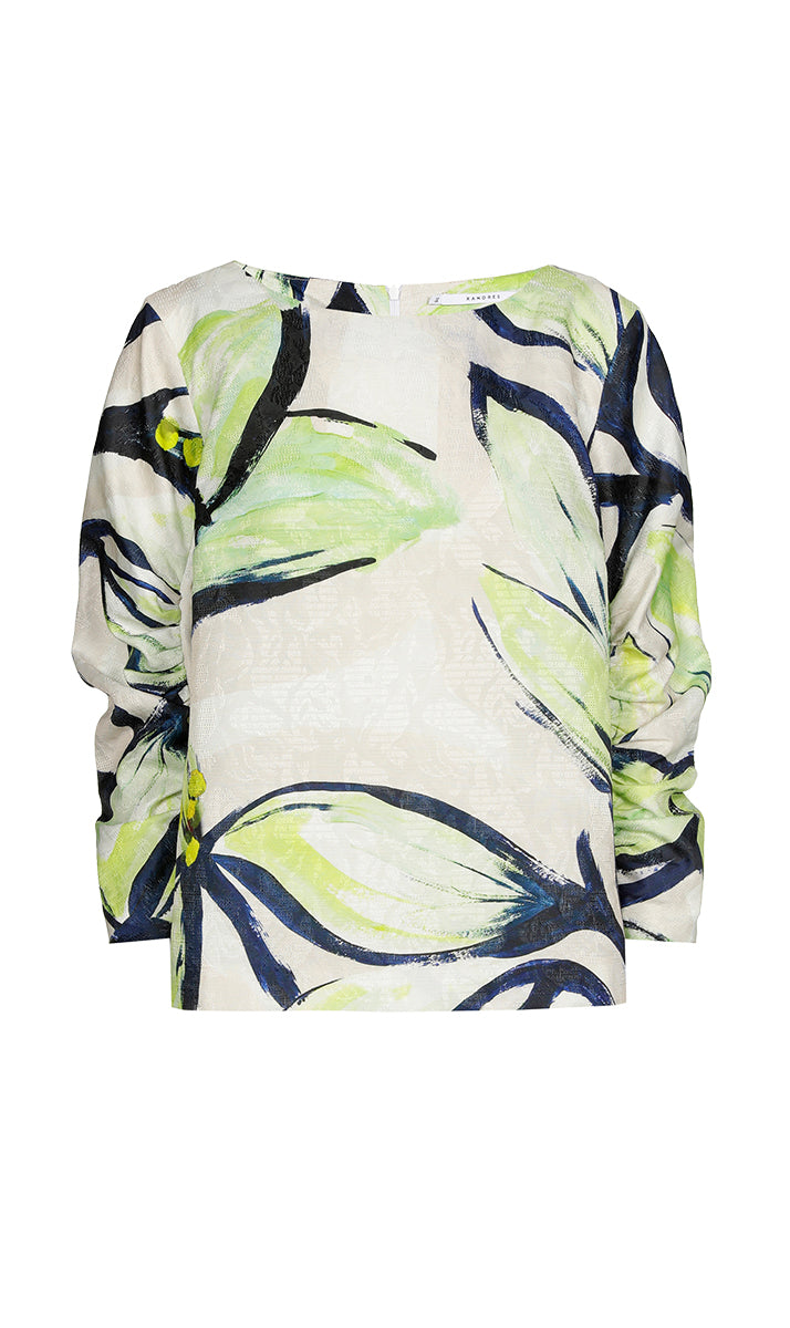 Blouses lange mouw groen Xandres