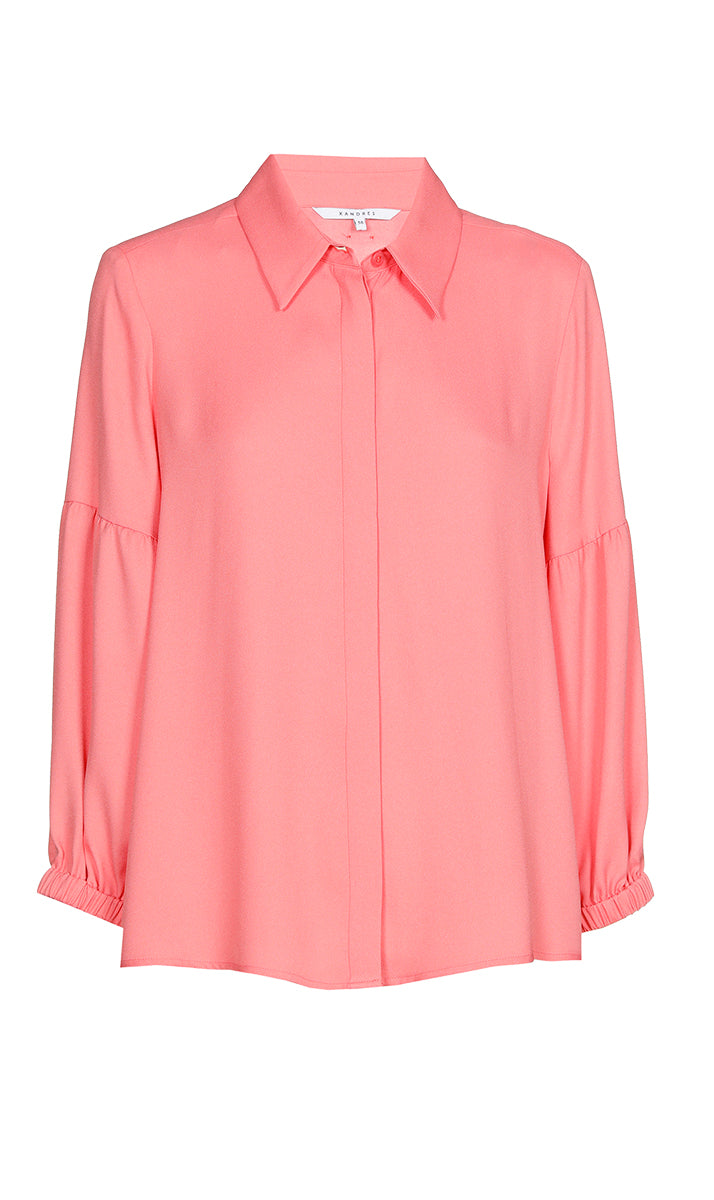 Blouses lange mouw roze Xandres