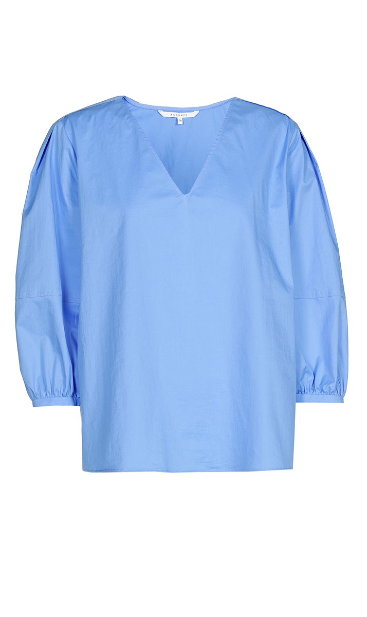 Blouses lange mouw blauw Xandres