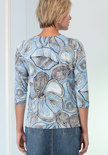 T-shirts lange mouw blauw Bianca