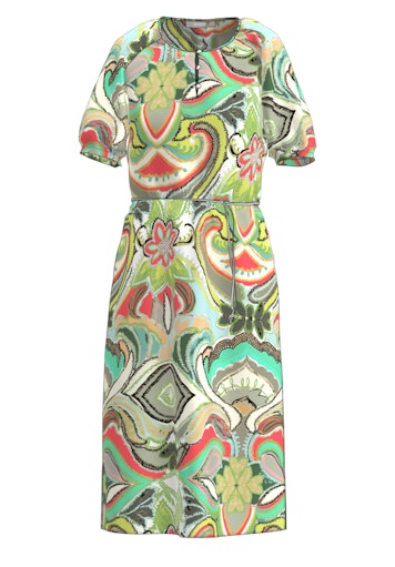 Jurken korte mouw groen Bianca