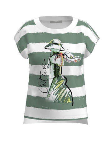 T-shirts korte mouw groen Bianca