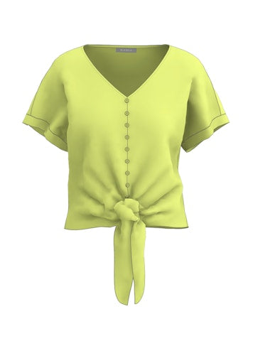 Blouses korte mouw geel Bianca