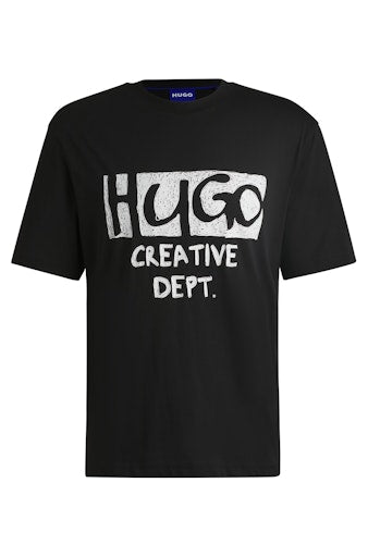 T-shirts korte mouw zwart HUGO BLUE