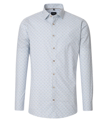 Hemden lange mouw blauw VENTI