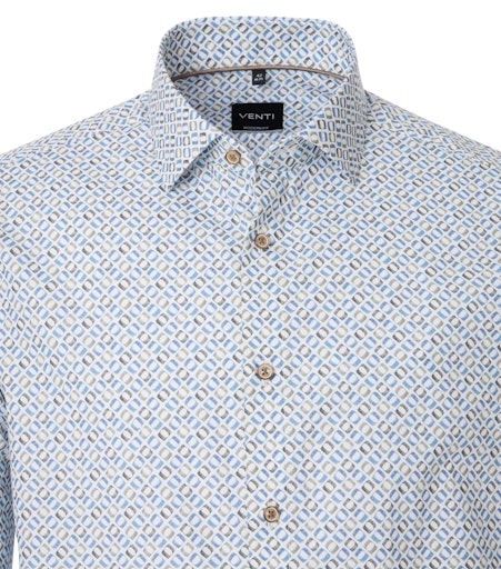Hemden lange mouw blauw VENTI
