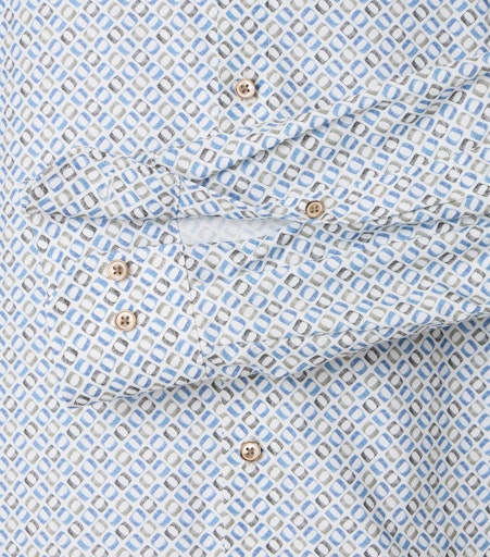 Hemden lange mouw blauw VENTI