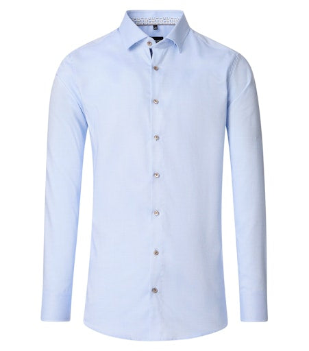 Hemden lange mouw blauw VENTI