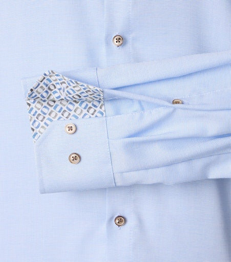 Hemden lange mouw blauw VENTI
