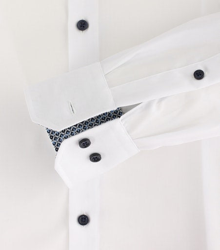 Hemden extra lange mouw wit VENTI