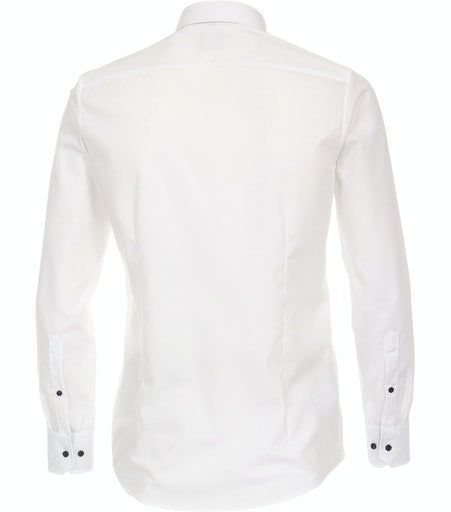 Hemden extra lange mouw wit VENTI