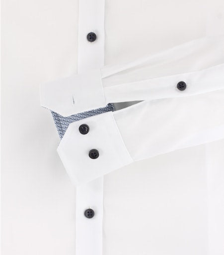 Hemden extra lange mouw wit VENTI