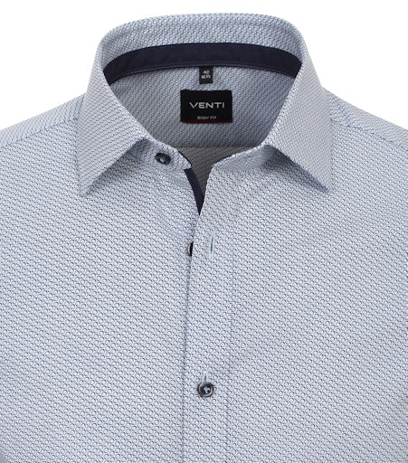 Hemden extra lange mouw blauw VENTI