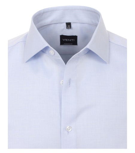 Hemden extra lange mouw blauw VENTI