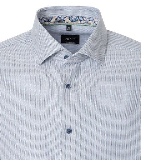 Hemden lange mouw blauw VENTI