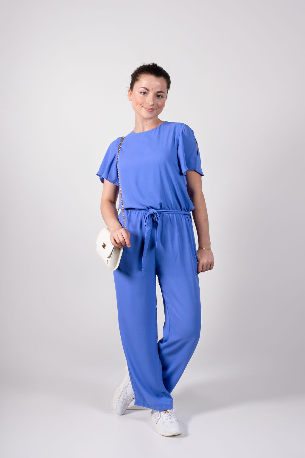 Jumpsuits korte mouw blauw Noali