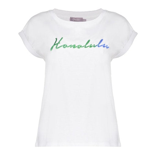 T-shirts korte mouw wit Geisha