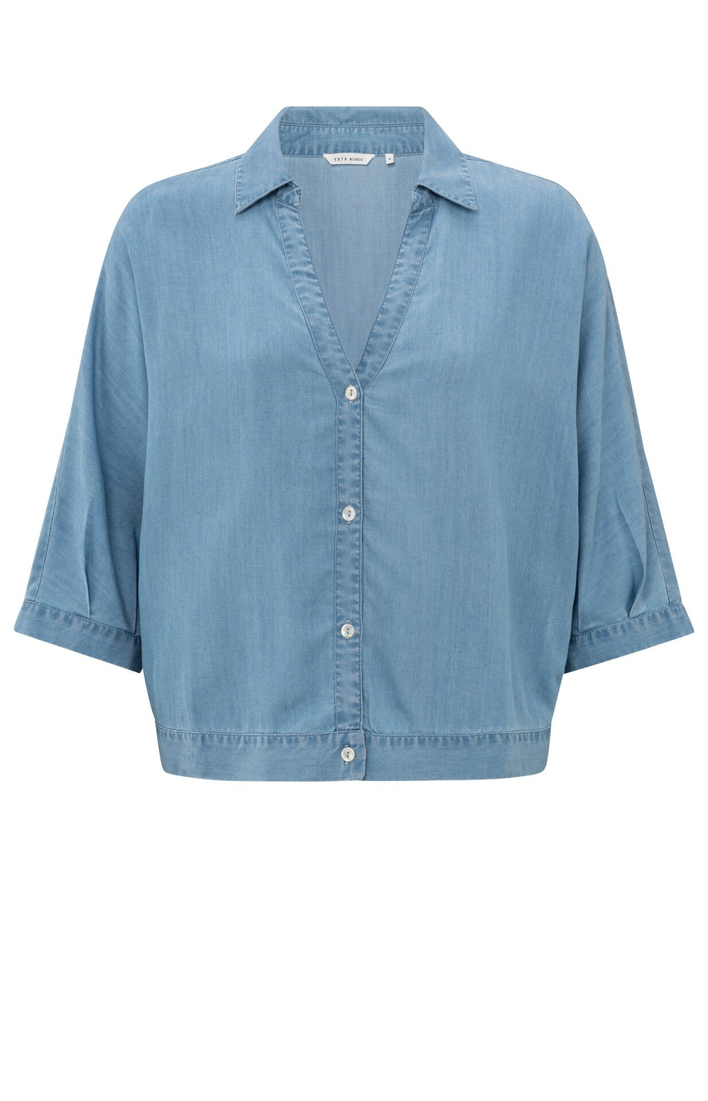 Blouses lange mouw blauw YAYA