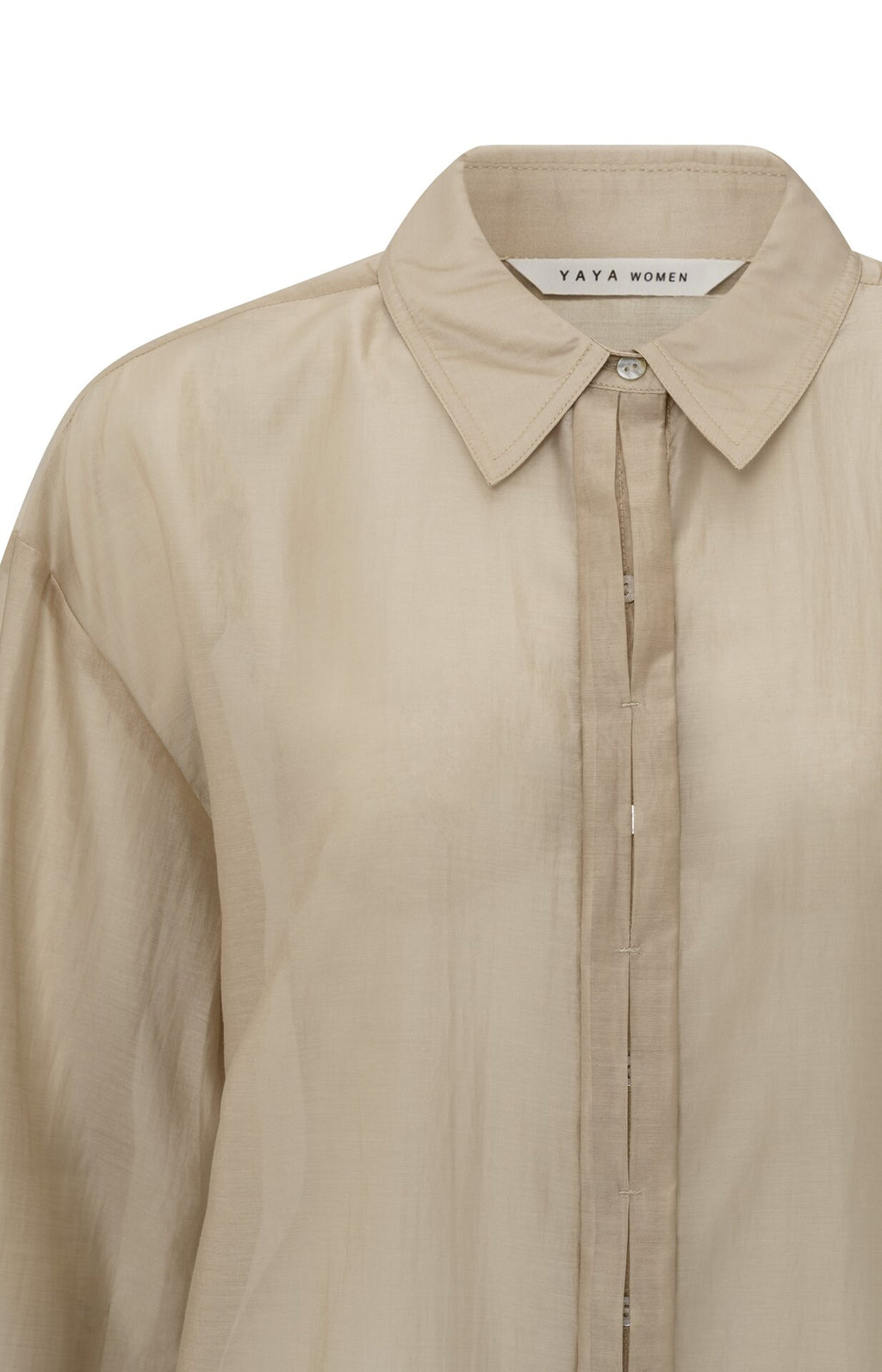 Blouses lange mouw beige YAYA