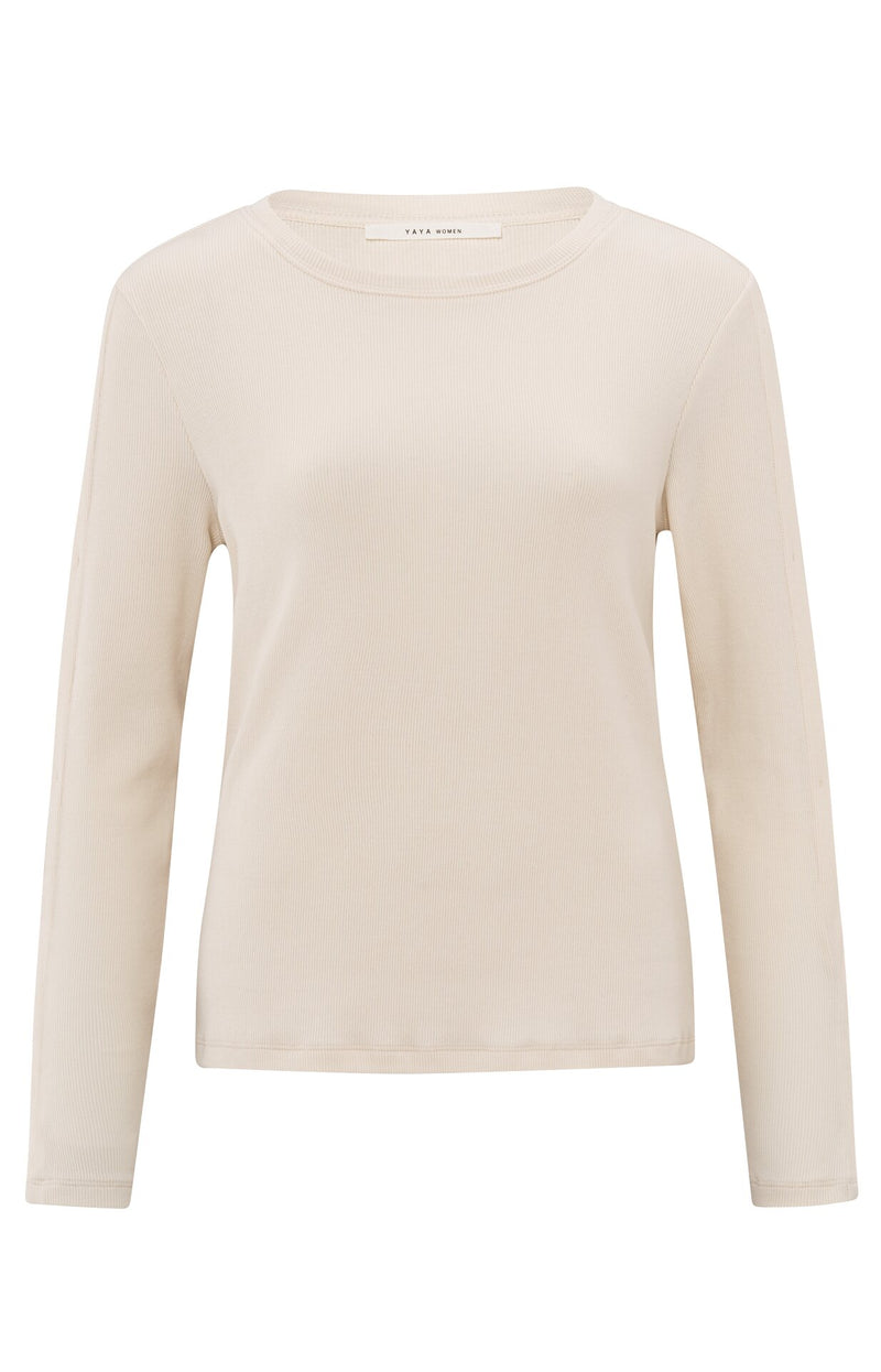 T-shirts lange mouw wit YAYA