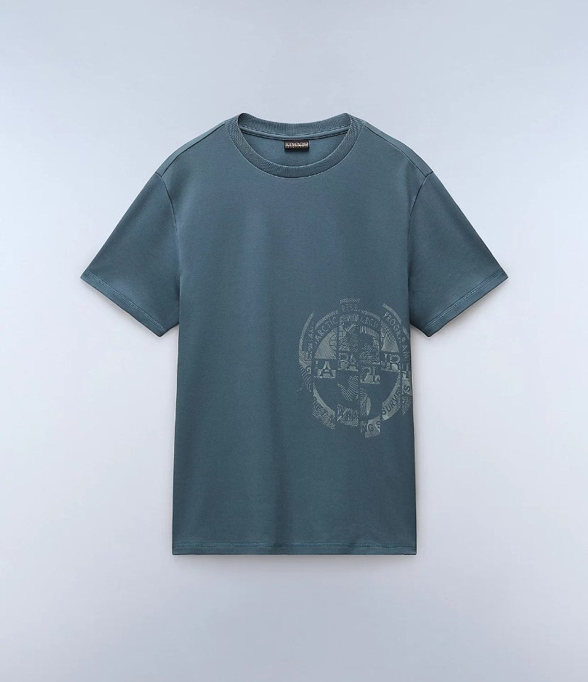 T-shirts korte mouw blauw Napapijri