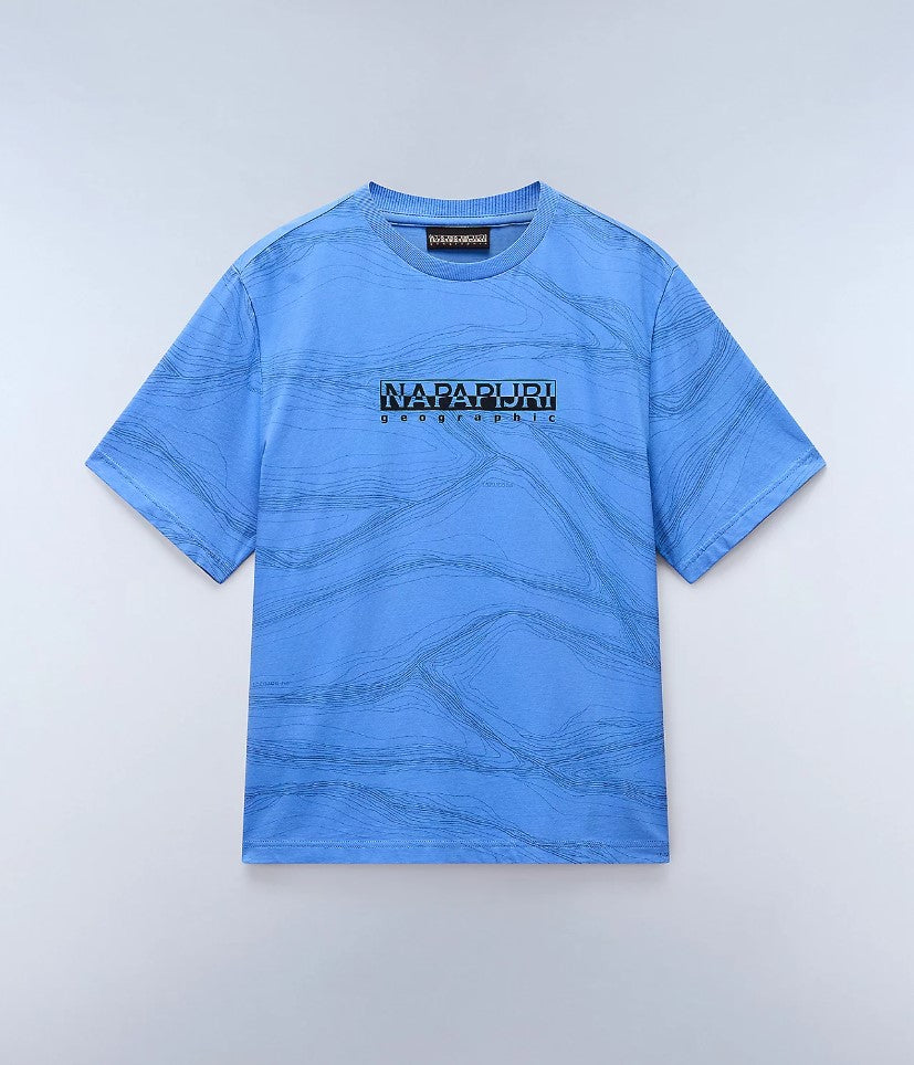 T-shirts korte mouw blauw Napapijri