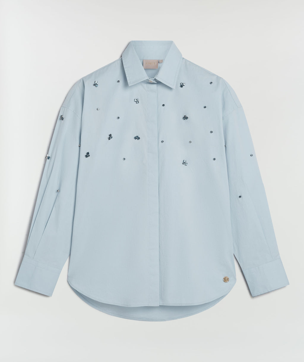 Blouses lange mouw blauw JOSH V