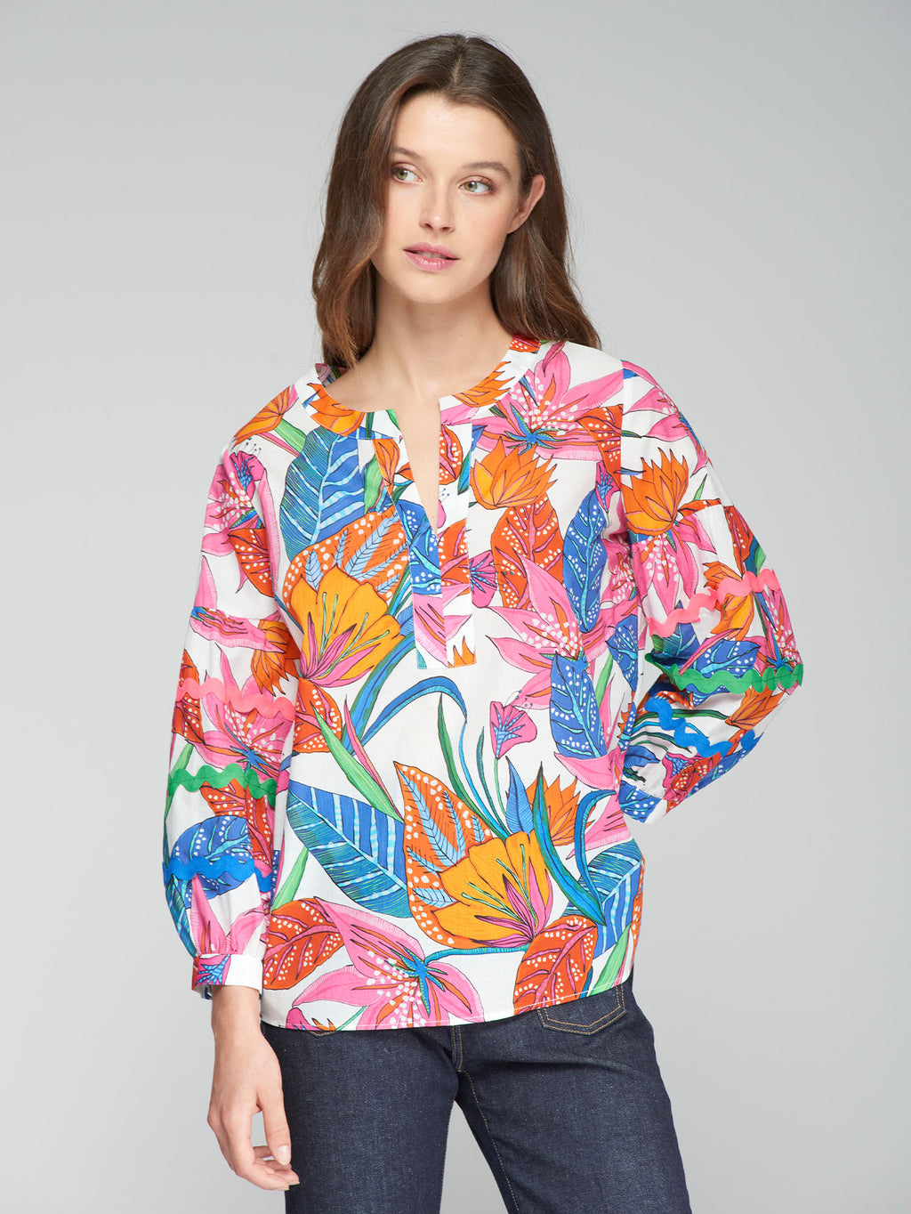 Blouses lange mouw multicolor Vilagallo