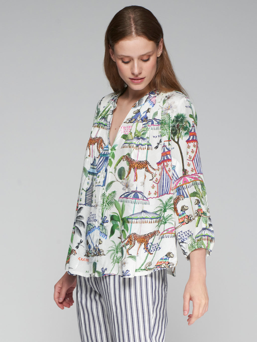 Blouses lange mouw multicolor Vilagallo