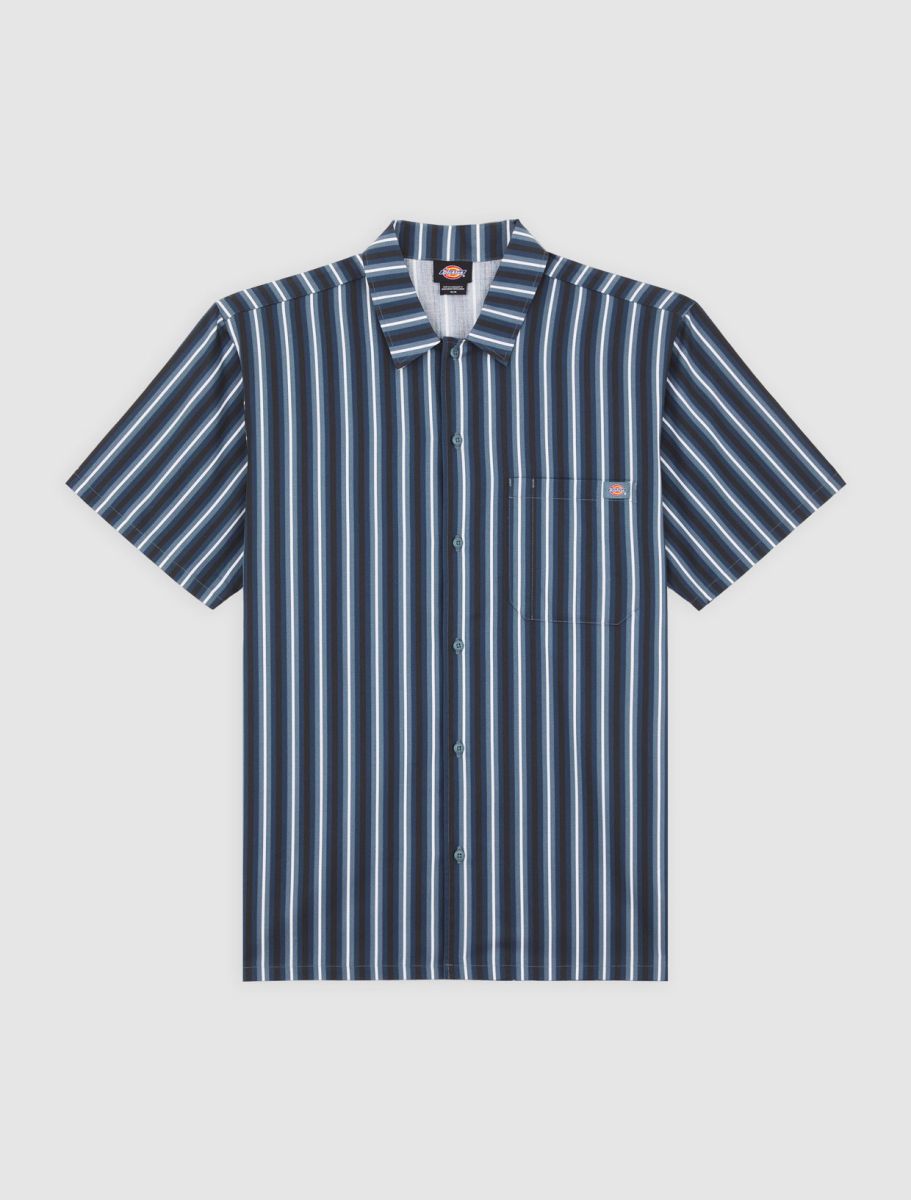 Hemden korte mouw blauw Dickies