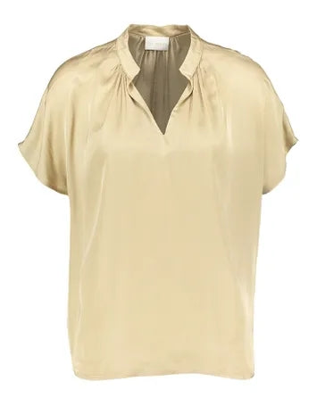 Blouses korte mouw goud Due Amanti