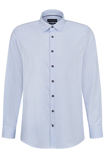 Hemden lange mouw blauw Bugatti