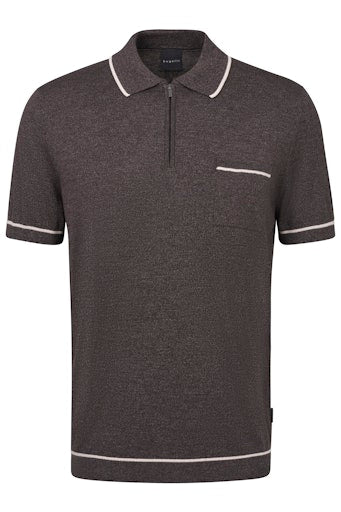 Polo's korte mouw bruin Bugatti