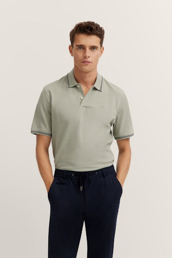 Polo's korte mouw beige Bugatti