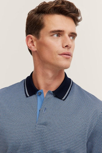Polo's korte mouw blauw Bugatti