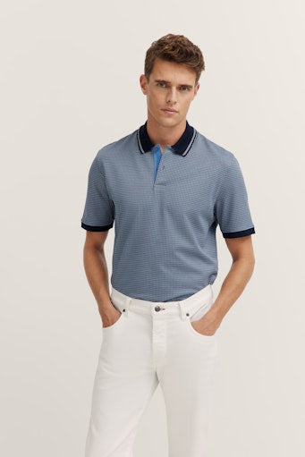 Polo's korte mouw blauw Bugatti