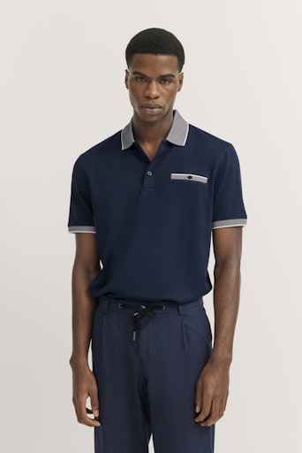 Polo's korte mouw navy Bugatti