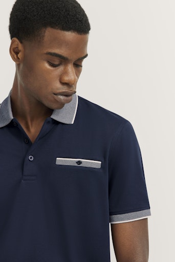 Polo's korte mouw navy Bugatti