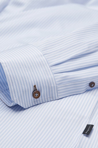 Hemden lange mouw blauw Bugatti