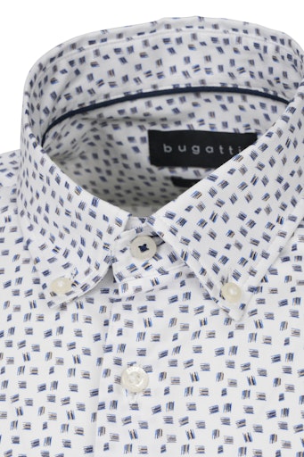 Hemden lange mouw navy Bugatti