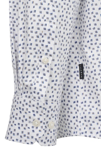 Hemden lange mouw navy Bugatti