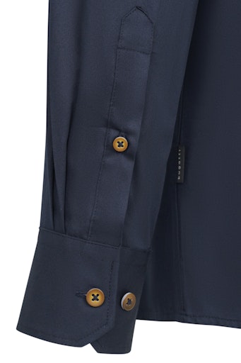 Hemden lange mouw navy Bugatti