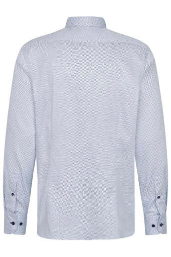 Hemden lange mouw blauw Bugatti