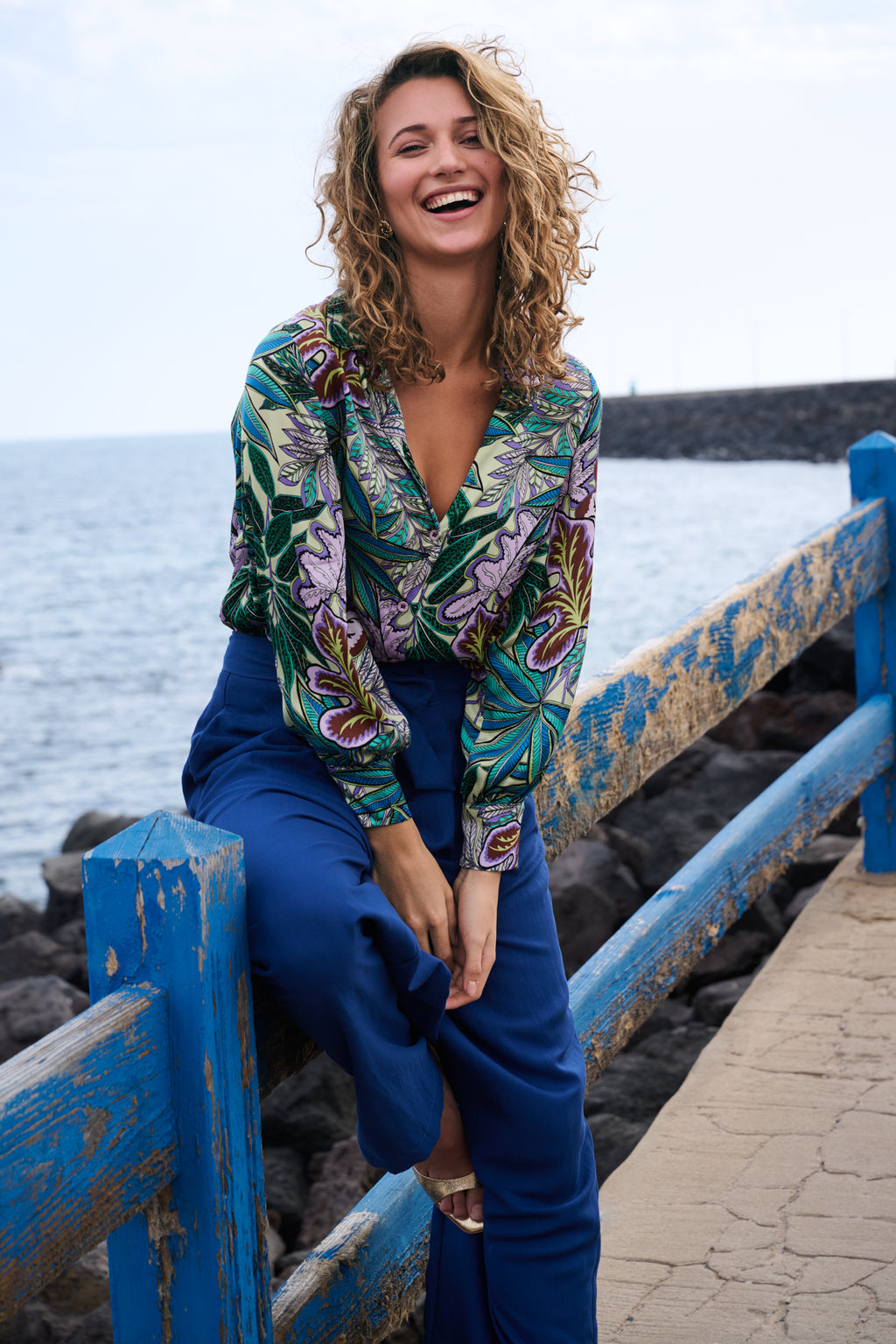 Blouses lange mouw multicolor Due Amanti