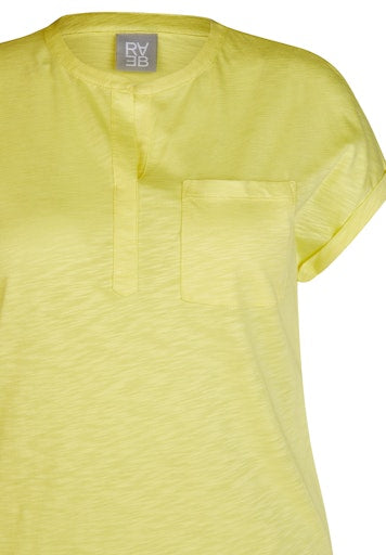 T-shirts korte mouw geel Rabe