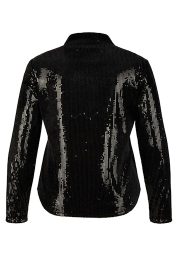 Blouses lange mouw zwart LeComte