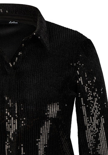 Blouses lange mouw zwart LeComte